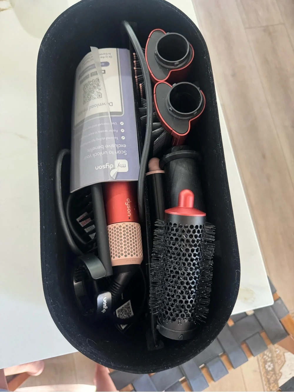 Dyson Pink and Rose Gold Multi-Styler Hair Tool Set